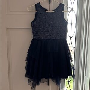 Elegant Navy Sleeveless Dress